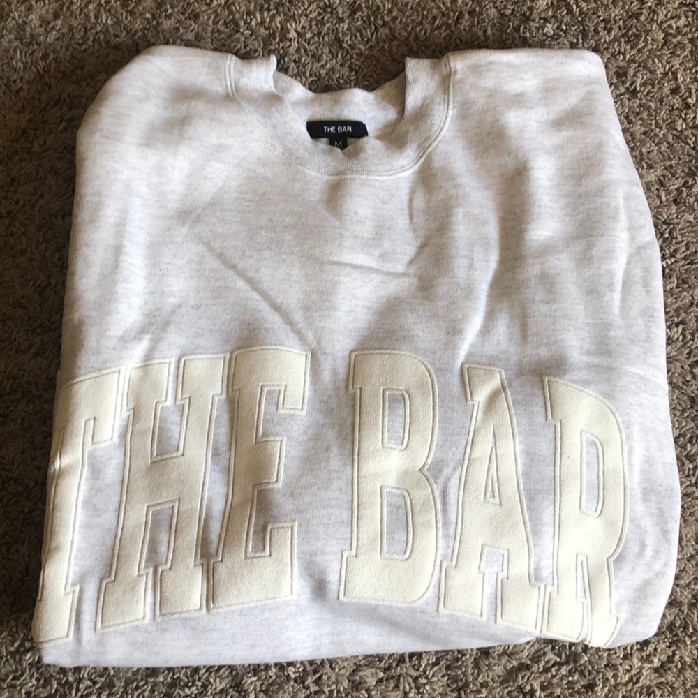 THE BAR varsity sweatshirt